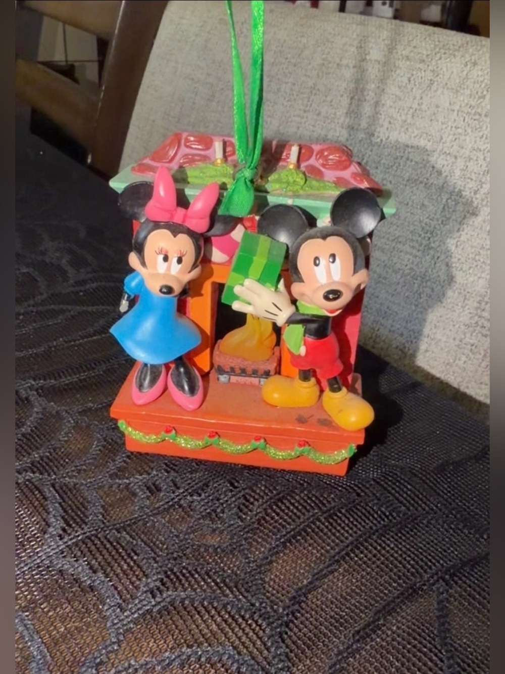 Ornament Mickey & Minnie Mouse Light-Up Living Magic